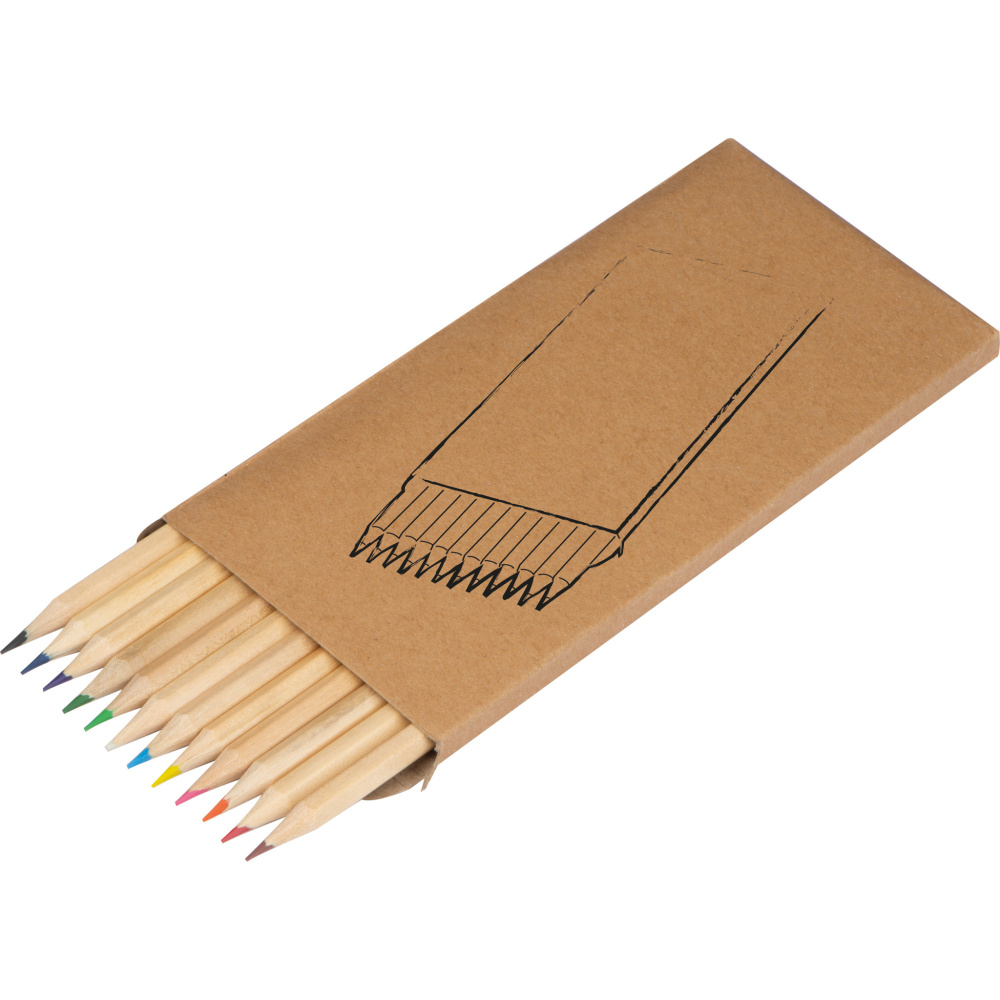 Logo trade reklaamkingitused foto: 12-osaline värvipliiatsikomplekt MENORCA